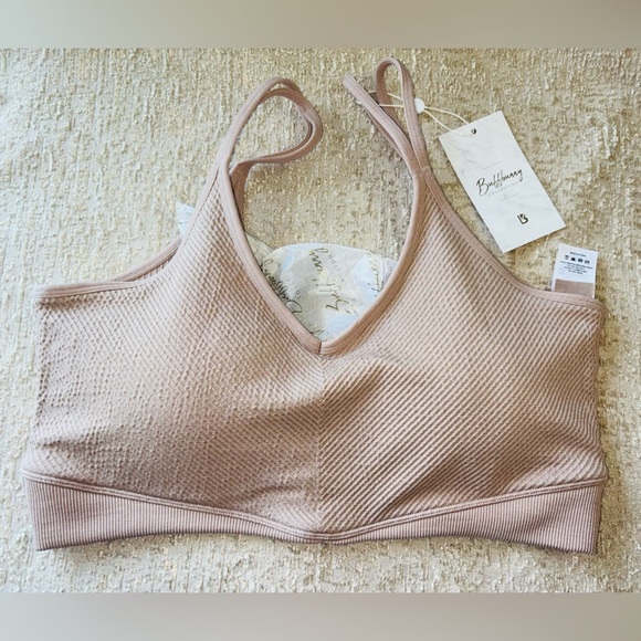 NWT BuffBunny Shape Seamless Sports Bra ‘Berry Ice’ Nude/Pink XXL - Picture 10 of 11